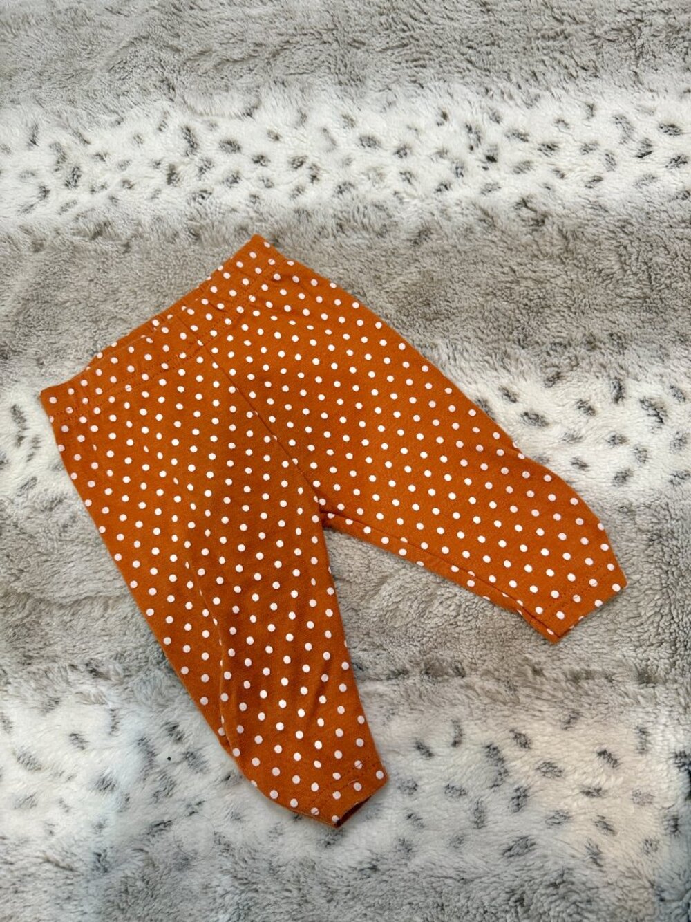 Tahari matching set baby girls 3-6 months polka dot fall Thanksgiving pumpkin - Picture 5 of 11